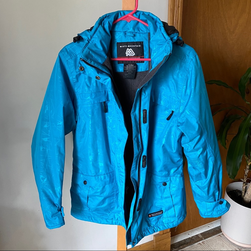 Misty Mountain Blue Winter Jacket